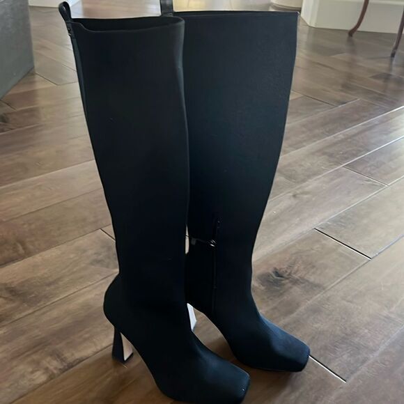 Circus by Sam Edelman Emelina Stretch Knit Boots Black US 9 - Picture 2 of 7